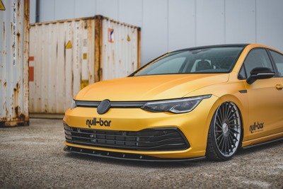 Voorspoiler passend voor Volkswagen Golf 8 Maxton Glans Zwart