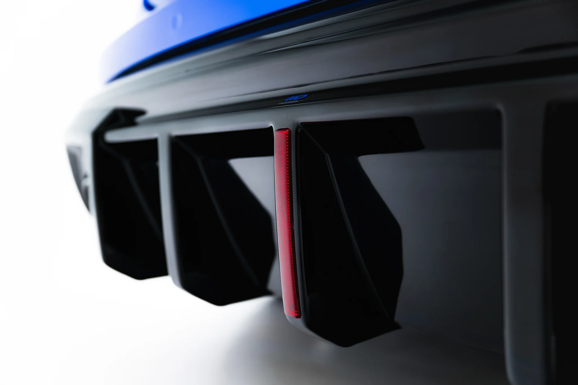 Diffuser passend voor Audi RS3 Sportback 8Y Facelift Maxton Glans Zwart met Reflector