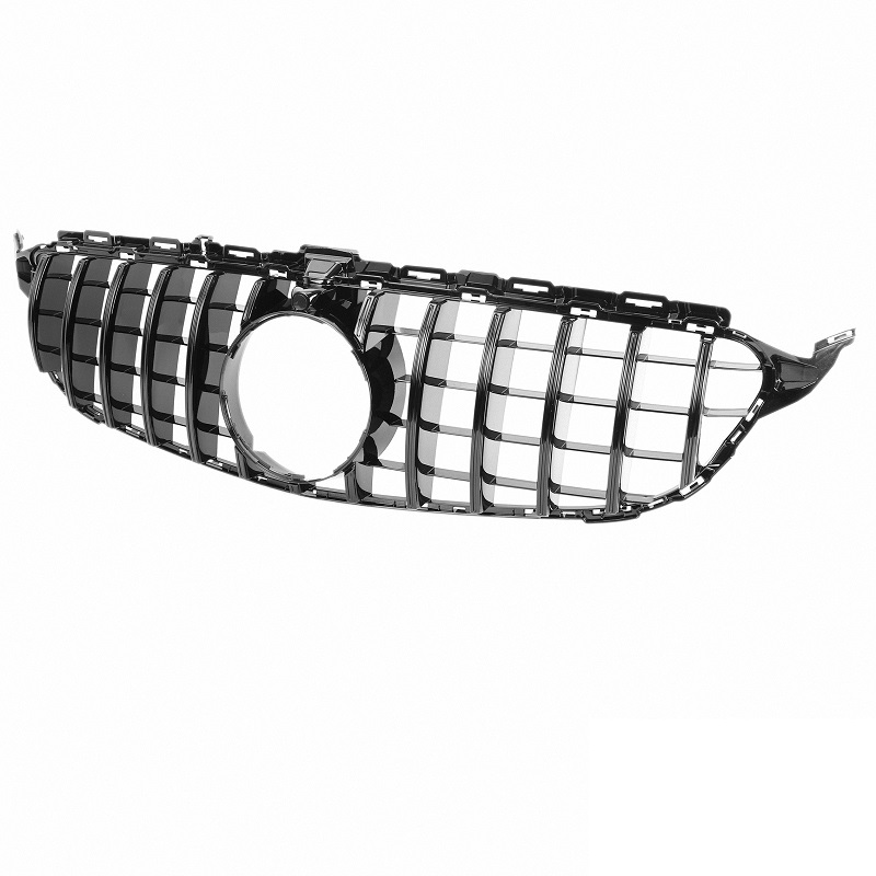 Grill passend voor Mercedes W205 13-18 Zwart Camera GT Look