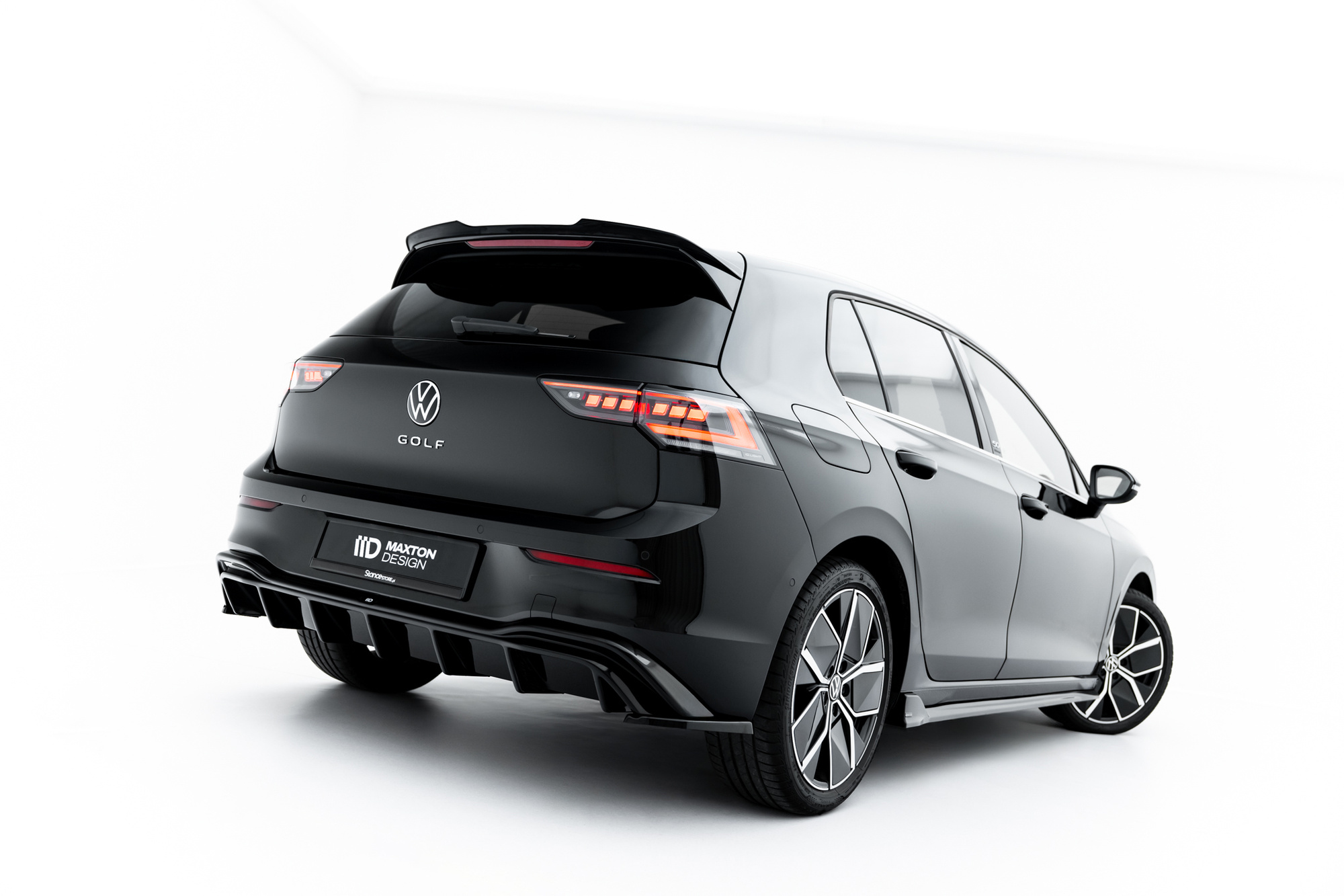 Diffuser passend voor Volkswagen Golf 8 Glans Zwart