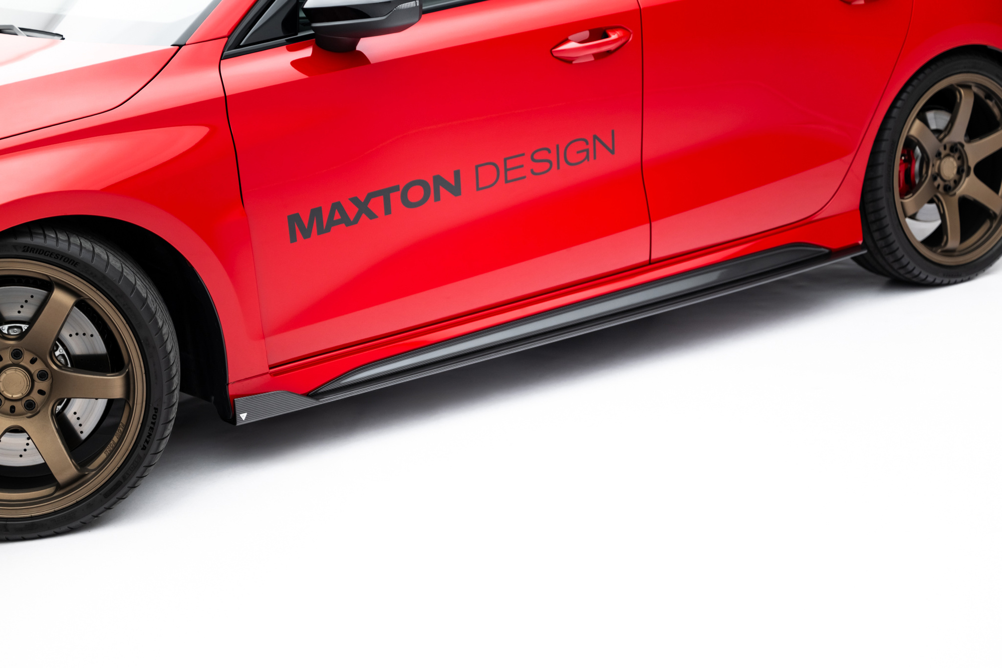 Prepreg Carbon Fiber Zijskirts V.1 Audi RS3 Sedan 8Y Facelift – Maxton Design
