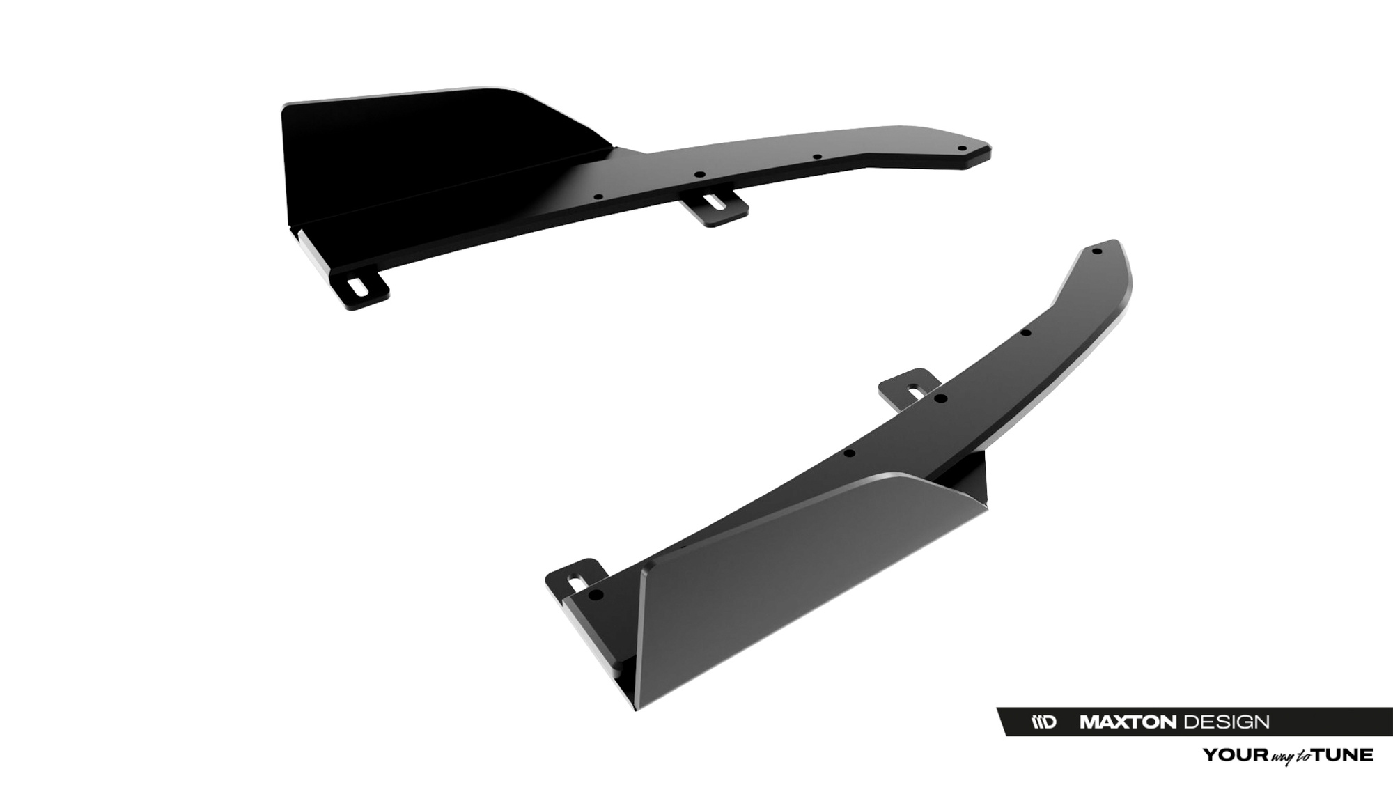 Street Pro Rear Side Splitters + Flaps Audi S5 Sedan / Avant B10