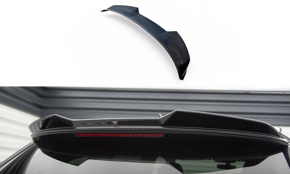 Spoiler passend voor Audi Q7 4M Maxton Glans Zwart