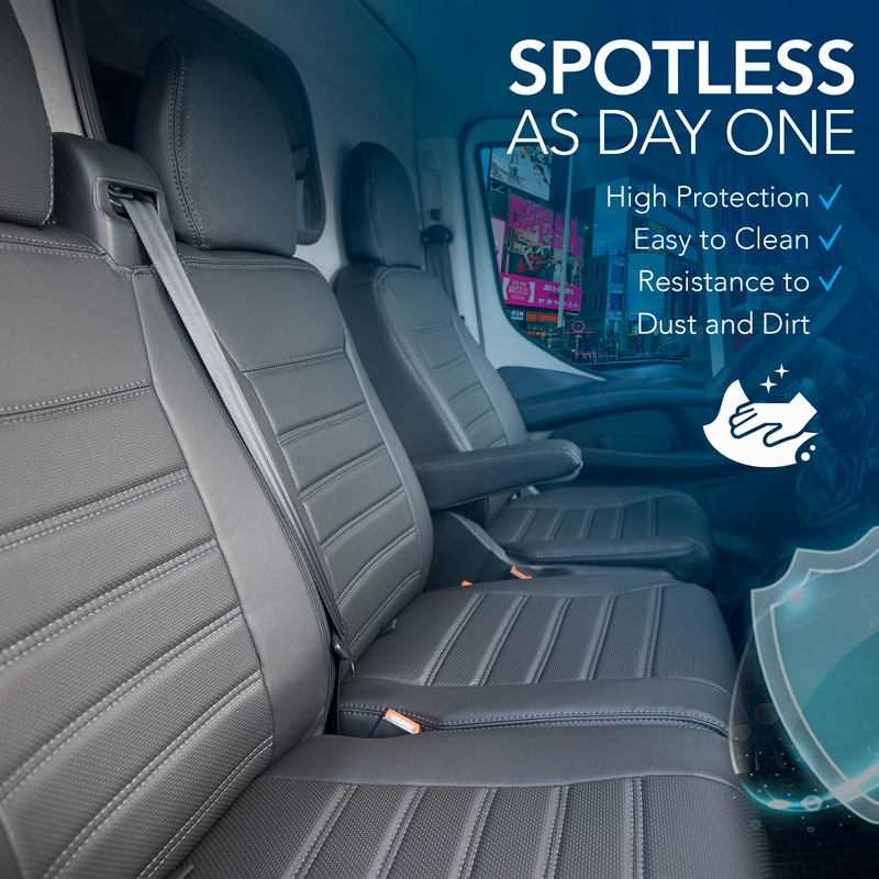 New York Design Kunstleder Stoelhoezenset 2+1  Mercedes Vito 2014-
