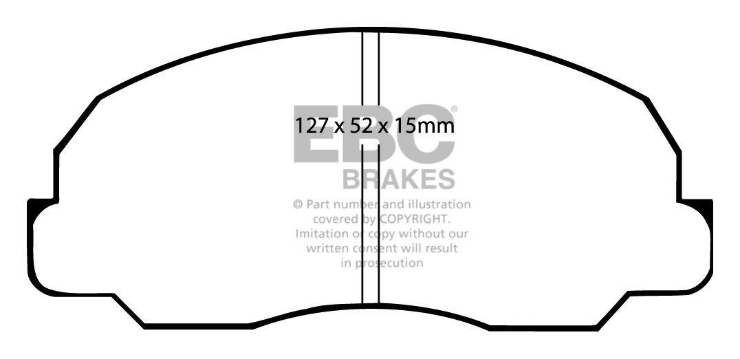 EBC Brakes DAIHATSU BEDRIJFSWAGEN Taft 4WD 2.5 D (F50. F55) 81-8