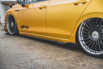 Zijskirts passend voor Volkswagen Golf 8 Glans Zwart