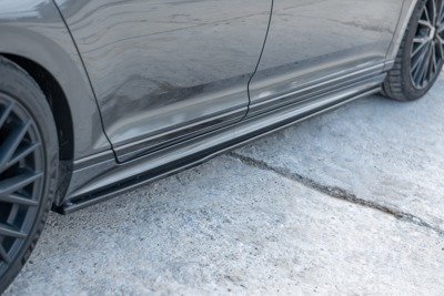 Zijskirts passend voor VW Passat R-Line B8 Glans Zwart