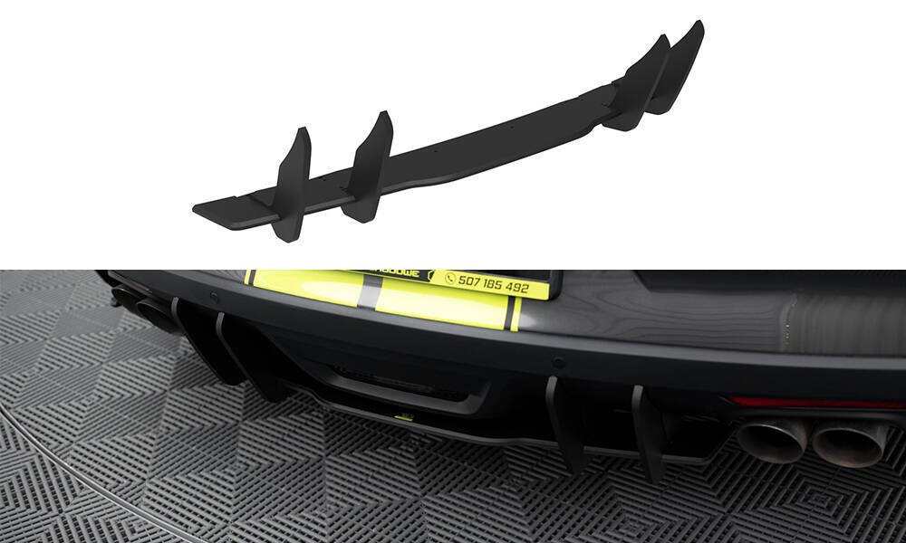 Diffuser Ford Mustang GT MK6 Zwart Street Pro