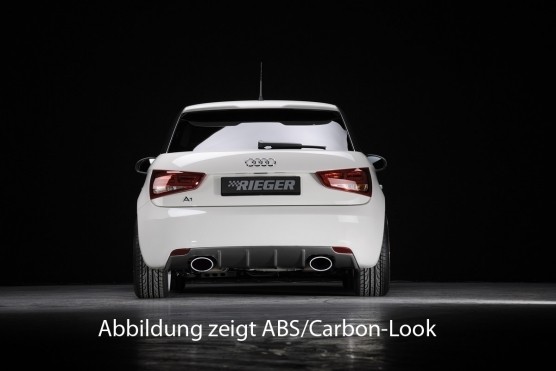 Rieger Achterbumper Diffuser passend voor Audi A1 8X 2010- Duplex