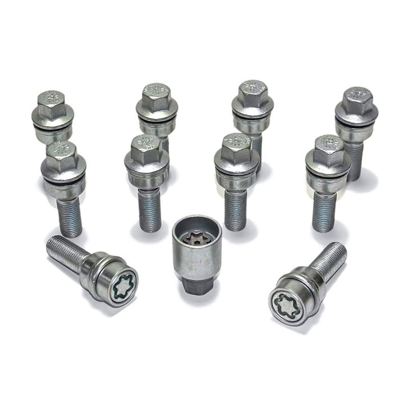H&R Wielboutenset bolkonisch met beweegbare ring R13 M14x1.50 - Lengte 48mm - 10 stuks (bv.  Audi S5) - incl. wielsloten