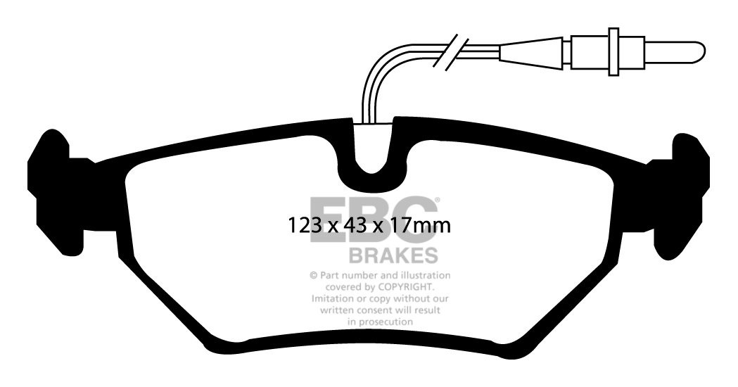 EBC Brakes CITROEN Synergie/Evasion 1.9 TD 95-2000 Remblokken ac