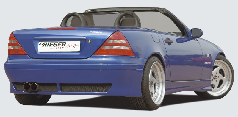 Achterbumper Diffuser passend voor Mercedes SLK vanaf model 00 Rieger