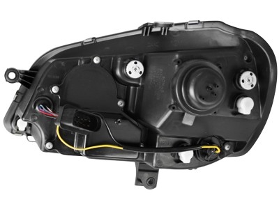 Koplampen passend voor VW Polo 9N3 05-09 DRL look Devil Eyes Zwart