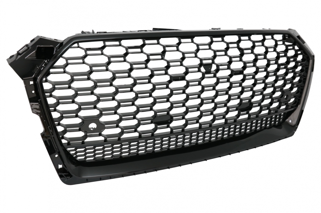 Grill passend voor Audi A5 F5 2017-2019 RS5 Look Look Glans Zwart