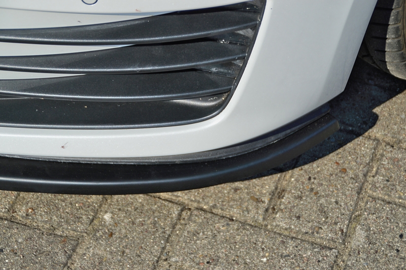 Voorspoiler passend voor Volkswagen Golf 7 GTI GTD 13-17 Glans Zwart