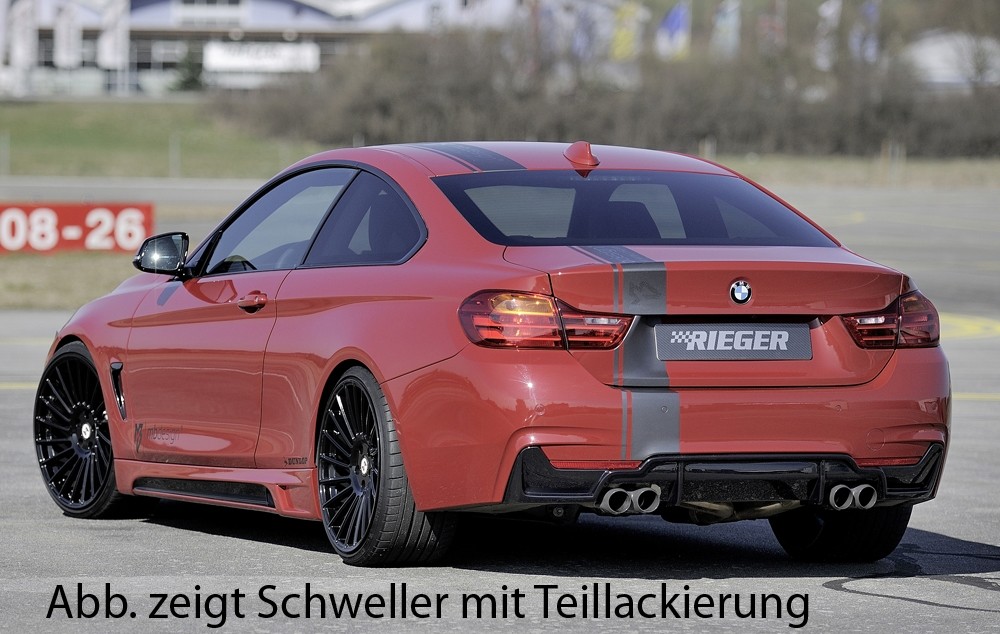 Zijskirts passend voor BMW 4 serie F32/F33/F36 M pakket Carbon look