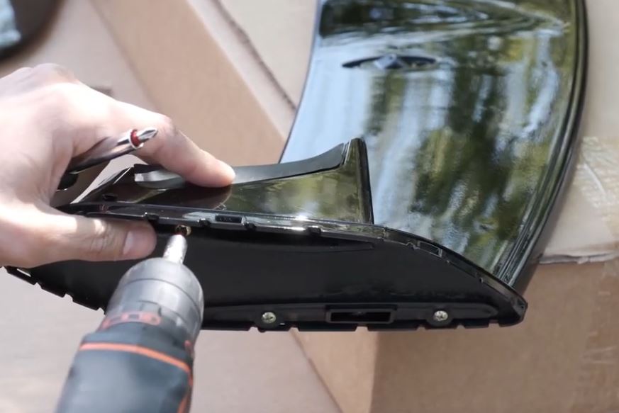 DakSpoiler passend voor Mercedes W176 A45 look Piano Black