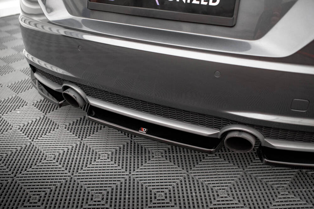 Diffuser passend voor Audi TT S-Line 8S Maxton Glans Zwart