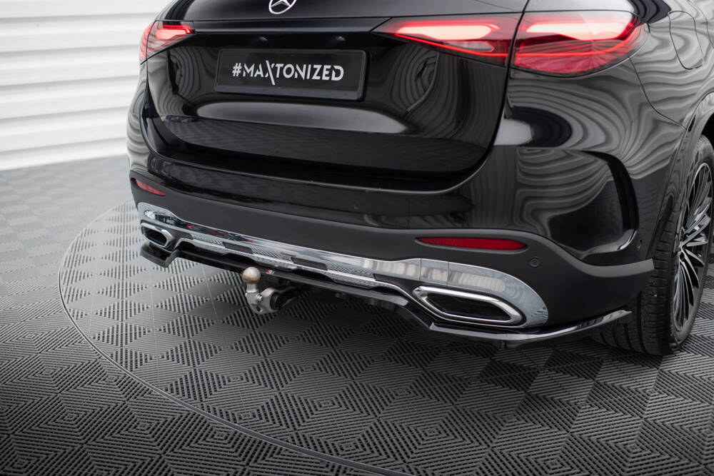 Diffuser passend voor Mercedes GLC AMG Pakket X254 Maxton Glans Zwart