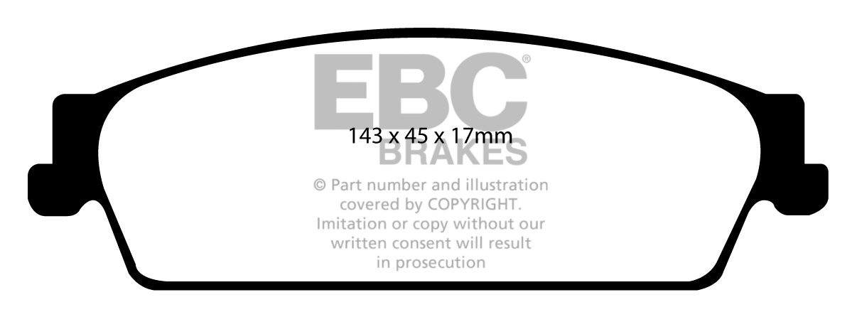 EBC Brakes CHEVROLET Avalanche 5.3 2008-.. Remblokken achterzijd