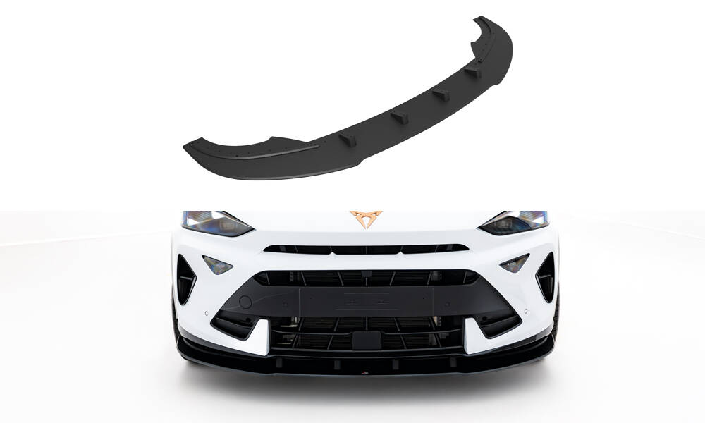 Street Pro Voorspoiler passend voor Cupra Formentor MK1 Facelift Maxton Glanzend zwart