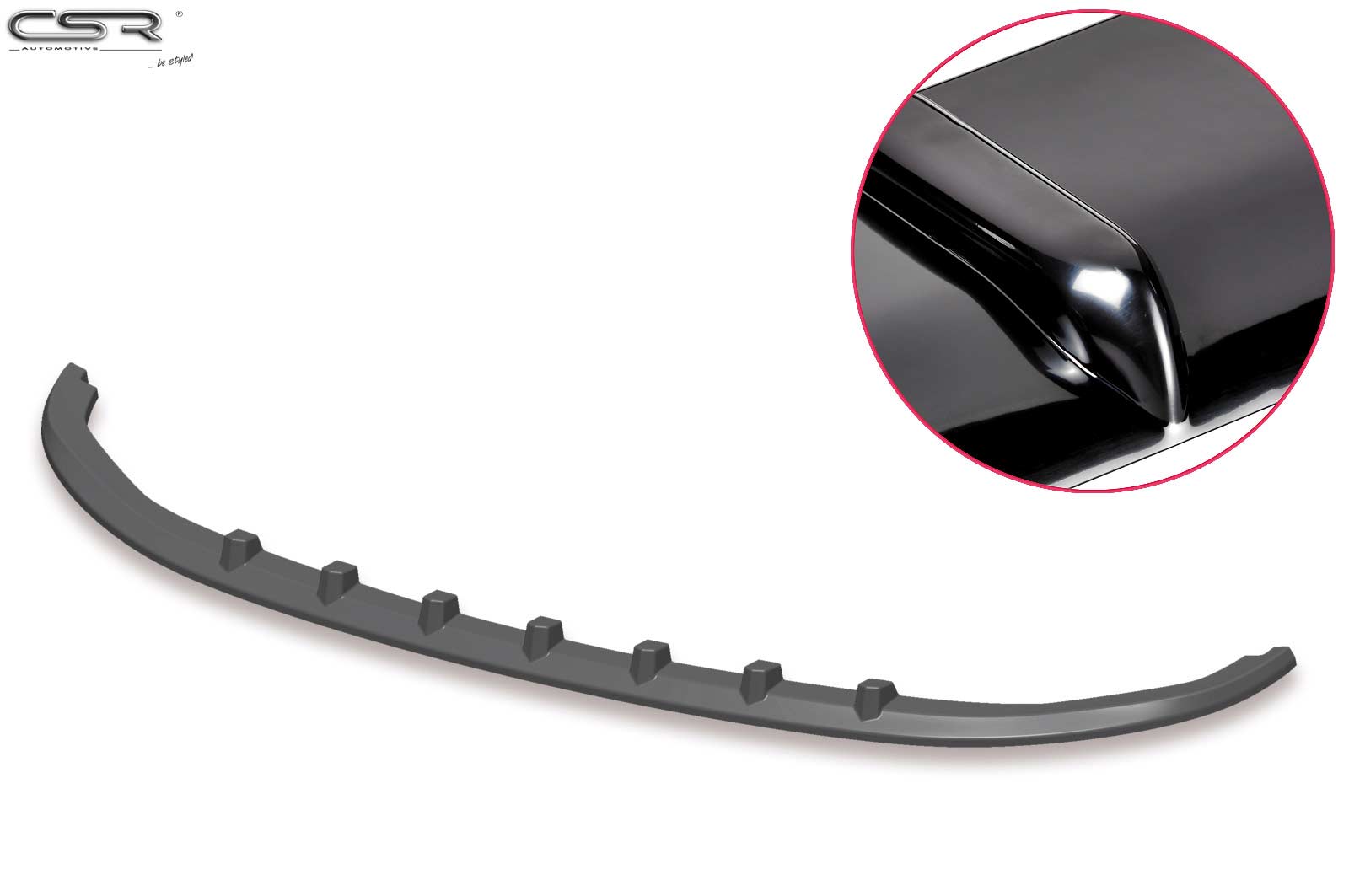 Voorspoiler passend voor VW Transporter T6  Glans Zwart