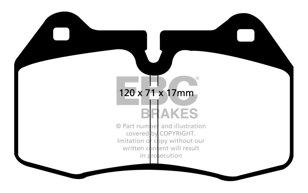EBC Brakes MASERATI Gran Turismo 4.2 2007-.. Remblokken voorzijd