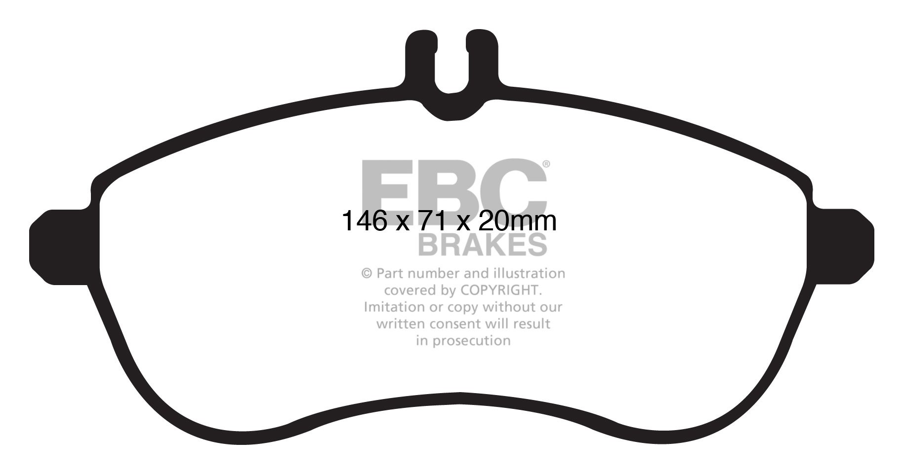EBC Brakes MERCEDES C-Class (W204) C230 2007-.. Remblokken voorz