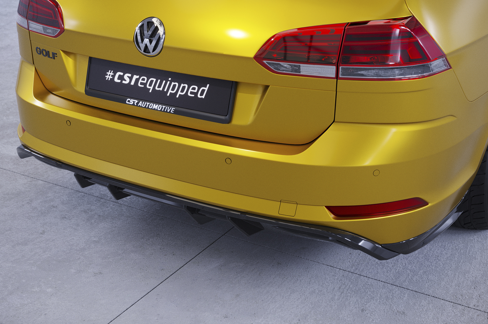 Diffuser passend voor Volkswagen Golf 7 Variant FL CSR Glans Zwart