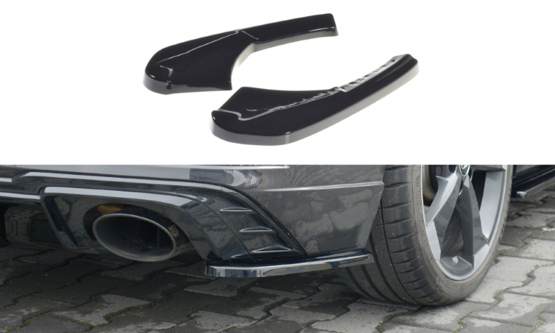 Achterzijde Spoiler passend voor Audi RS3 8V FL Sportback Glanzend Zwart