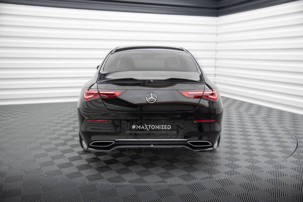 Diffuser passend voor Mercedes Benz CLA Coupe C118 Maxton Glans Zwart