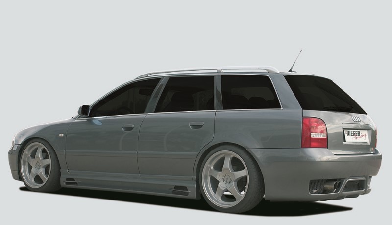 Achterbumper passend voor Audi A4 B5 Avant met Zijdelingse air-intakes Riege