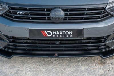 Voorspoiler passend voor VW Passat R-Line B8 Glans Zwart