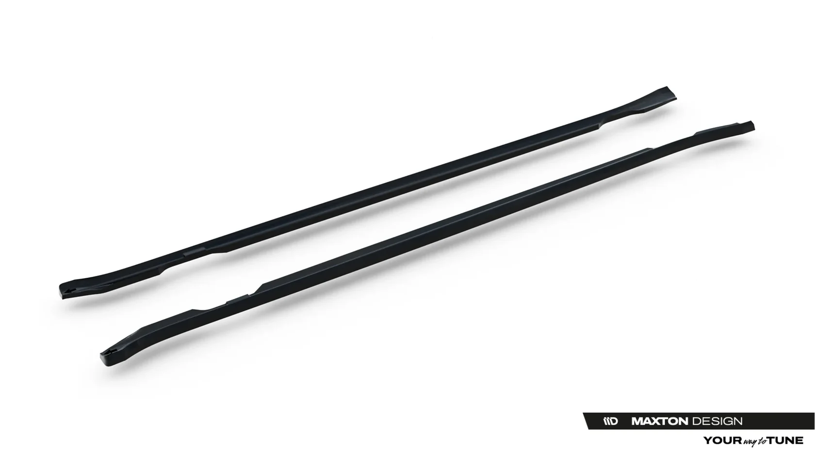 Zijskirts Porsche Taycan / 4 / 4S / GTS Mk1 Glans Zwart