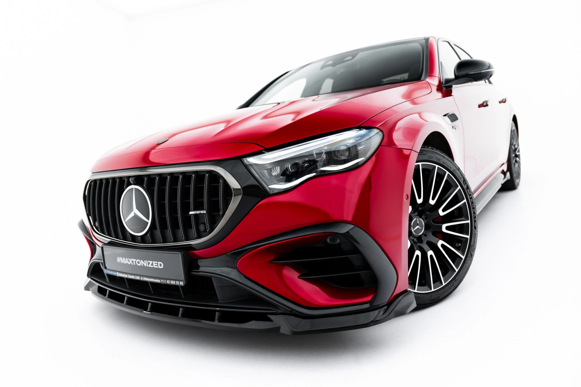 Bodykit passend voor Mercedes-AMG E53 Sedan W214 Maxton Glans Zwart