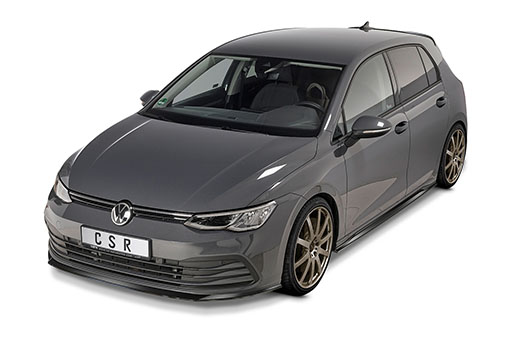 Voorspoiler passend voor Volkswagen Golf 8 CSR Glans Zwart