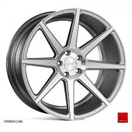 ISPIRI ISR8 19X9.5 5X120 ET22 SATIN SILVER MACHINED Velgen