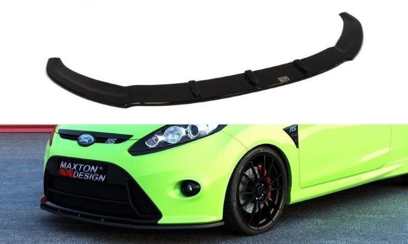 Voorspoiler (RS Look Bumper) Ford Fiesta Mk7 Glanzend Zwart