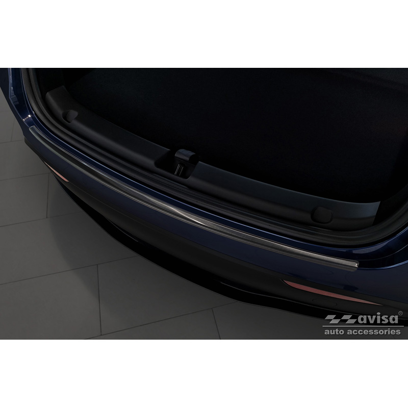 Zwart RVS Achterbumperprotector  Tesla Model Y 2020-