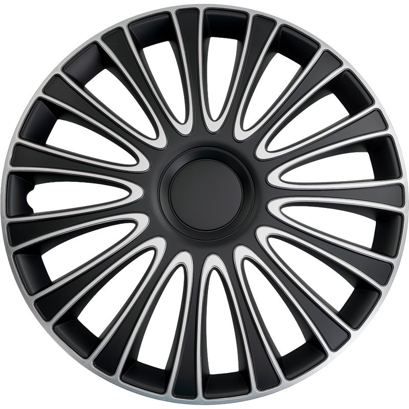 4-Delige Wieldoppenset LeMans 19-inch zwart/zilver