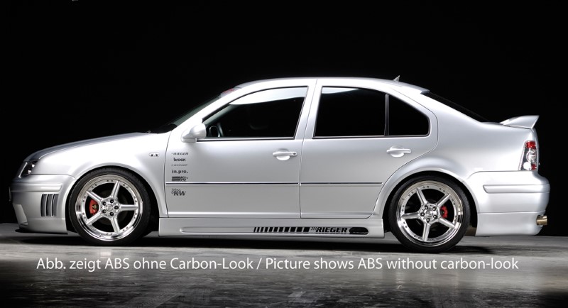 Zijskirts passend voor VW Bora ABS Carbon-look Rieger