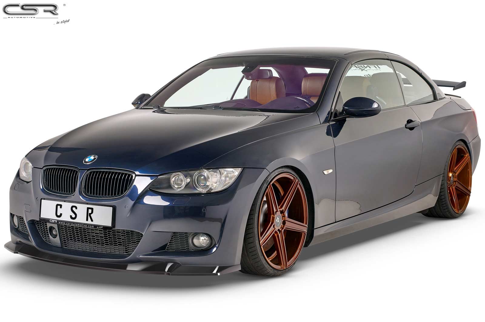 Voorspoiler BMW 3er E92 / E93 M-Paket Glans Zwart – 06/2006–03/2010