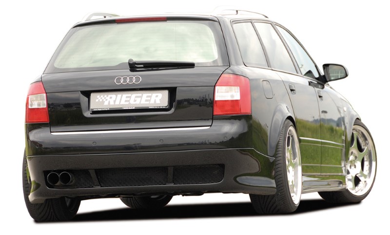 Achterbumper Diffuser passend voor Audi A4 8E Sedan Rieger