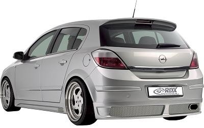 Achterbumper Diffuser Opel Astra H 5deurs