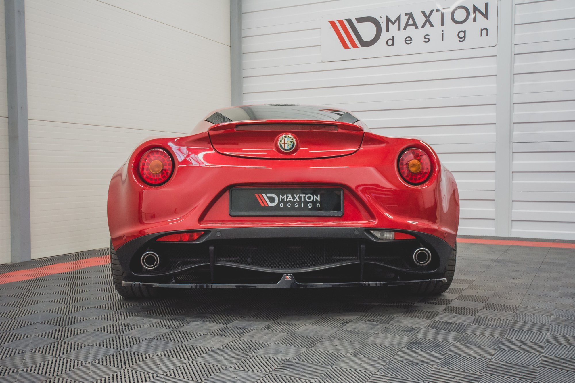 Diffuser Alfa Romeo 4C Maxton Glans Zwart