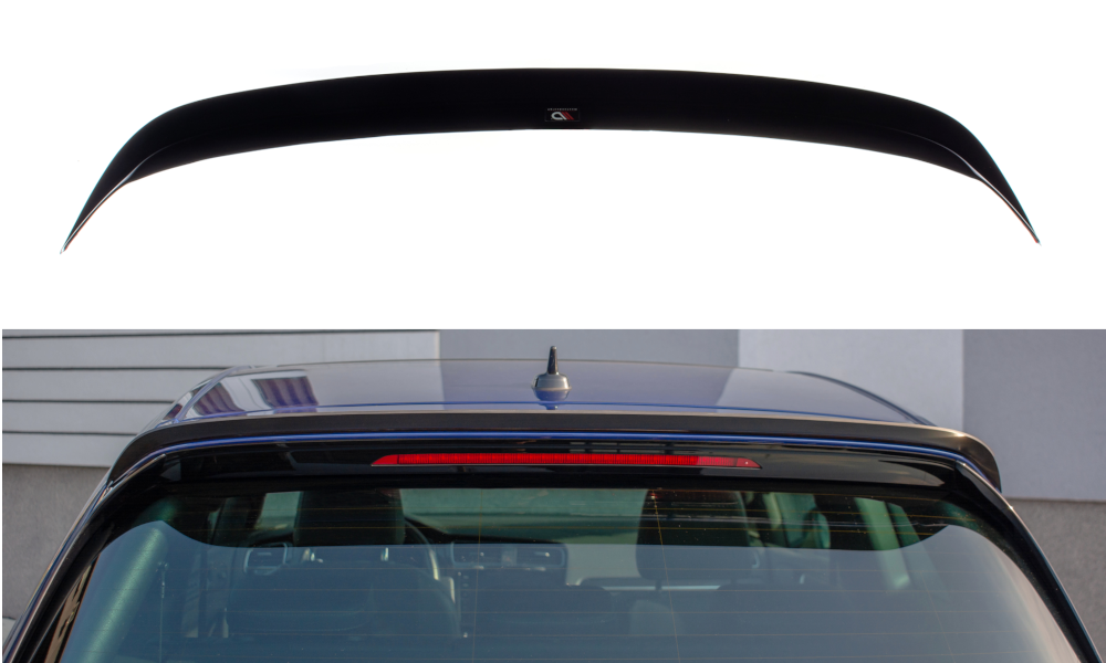 Spoiler passend voor VW Golf 7 R/ GTI Facelift Glans Zwart Maxton