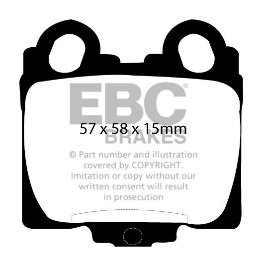 EBC Brakes TOYOTA Cresta 2.5 Turbo (JZX100) 96-2000 Remblokken a