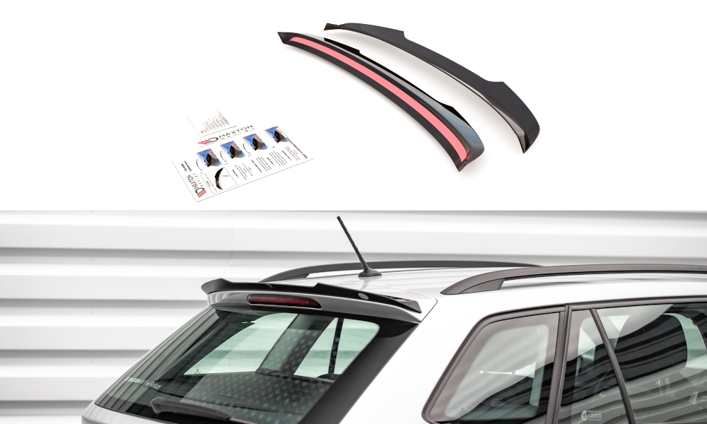 Spoiler Skoda Fabia MK3 Glans Zwart Maxton