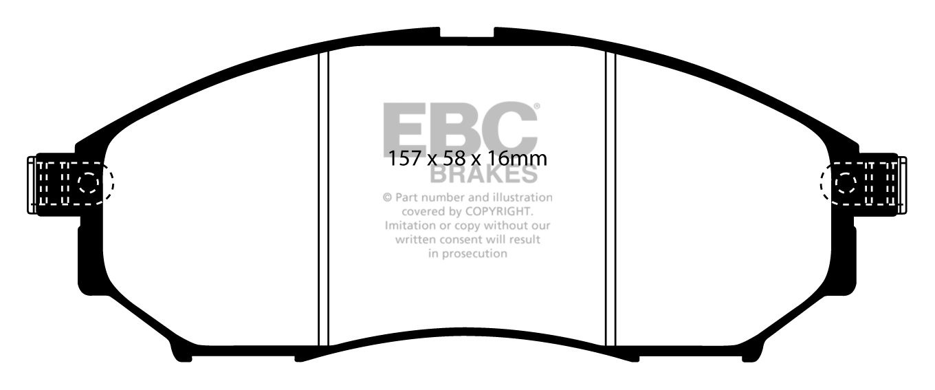 EBC Brakes NISSAN BEDRIJFSWAGEN Navara 3.0 TD (D40) 2010-.. Remb