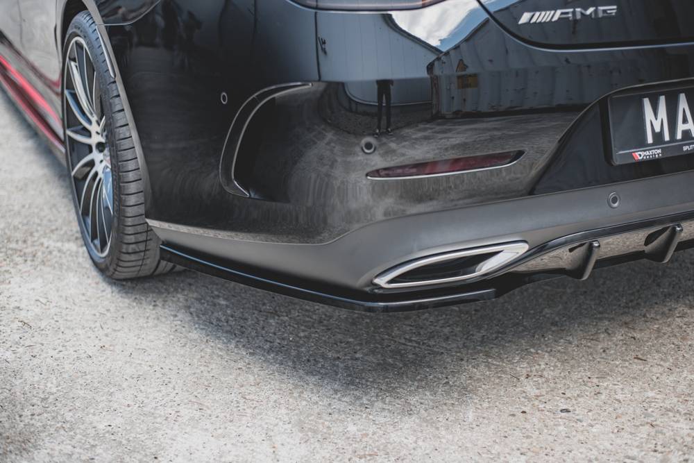 Diffuser passend voor Mercedes AMG CLS AMG Pakket C257 Maxton Glans Zwart